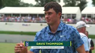 Davis Thompson's commanding lead secures win at John Deere
