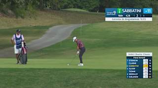 Rory Sabbatini makes birdie on No. 16 at Stifel Charity Classic