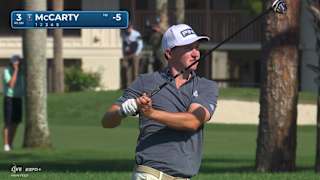 Matt McCarty navigates hole No. 3 for birdie at Cognizant Classic