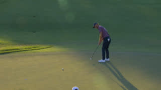 Jesper Svensson sinks 18-foot birdie putt at Cognizant Classic