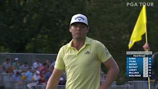 Sam Burns chips it to 3 feet to yield birdie at Sanderson Farms