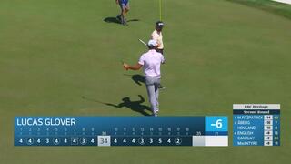 Lucas Glover holes 65-foot greenside shot for birdie on No. 17 at RBC  Heritage
