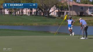 Austin Eckroat holes 14-foot birdie putt at Cognizant Classic