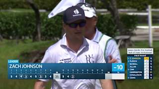 Zach Johnson makes birdie on No. 12 at James Hardie Pro Football Hall of Fame Invitational