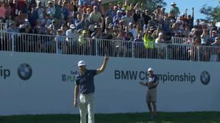Dustin Johnson answers with eagle on No. 15 at BMW