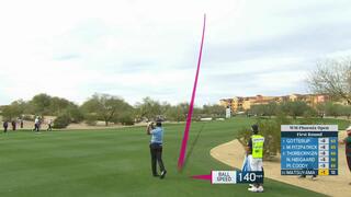 Hideki Matsuyama hits 213-yard approach to 56 feet, sets up birdie