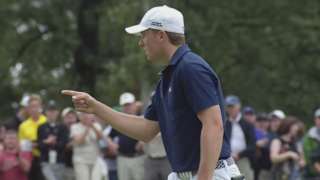 Jordan Spieth’s crucial par save at the TOUR Championship