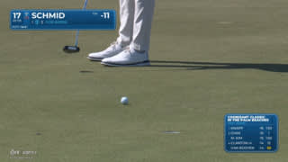 Matti Schmid sinks 14-foot birdie putt at Cognizant Classic