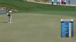 Ryan Gerard drops in a 27-foot birdie putt at Cognizant Classic