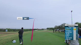 J.J. Spaun drives 307-yard par 4, converts eagle putt to take lead