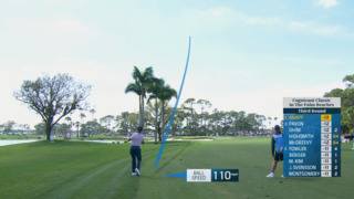 Jake Knapp nearly holes approach to set up tap-in birdie at Cognizant Classic