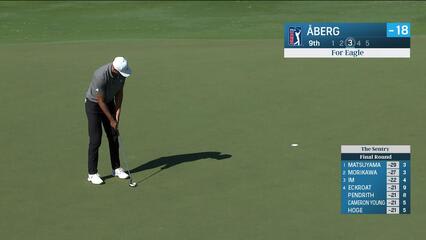 Ludvig Åberg | Round 4 | 9th hole | Shot 3 | 2025 The Sentry