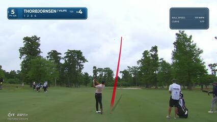 Michael Thorbjornsen | Round 1 | 5th hole | Shot 2 | 2025 Zurich Classic