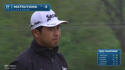 Hideki Matsuyama | Round 2 | 17th hole | Shot 5 | 2025 Truist Championship