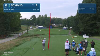 Matti Schmid | Round 1 | 12th hole | Shot 1 | 2025 Wyndham