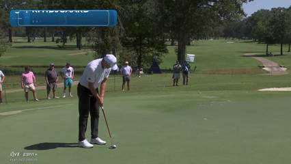 Rasmus Højgaard | Round 1 | 8th hole | Shot 4 | 2025 Sanderson Farms
