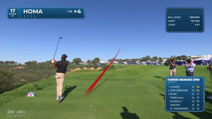 Max Homa | Round 1 | 17th hole | Shot 1 | 2026 Farmers