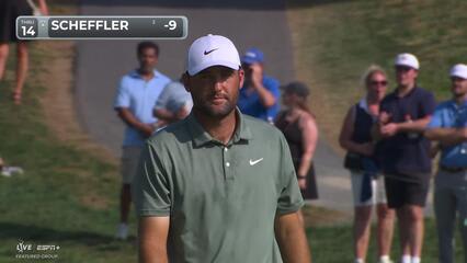 Scottie Scheffler | Round 2 | 14th hole | Shot 4 | 2025 BMW Championship