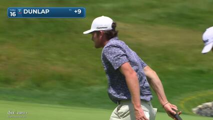 Nick Dunlap | Round 2 | 16th hole | Shot 3 | 2025 Travelers