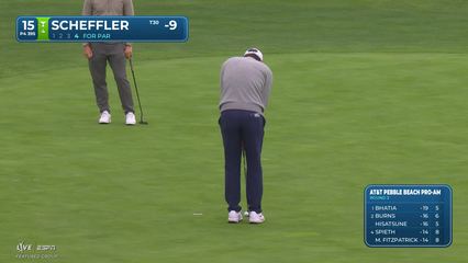 Scottie Scheffler | Round 3 | 15th hole | Shot 4 | 2026 AT&T Pebble Beach
