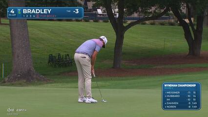Keegan Bradley | Round 2 | 4th hole | Shot 5 | 2025 Wyndham