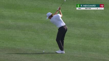 Rasmus Højgaard | Round 3 | 18th hole | Shot 2 | 2025 WM Phoenix Open