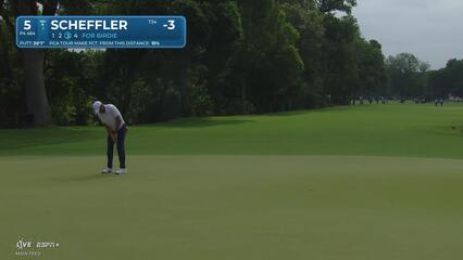 Scottie Scheffler | Round 3 | 5th hole | Shot 4 | 2025 Charles Schwab