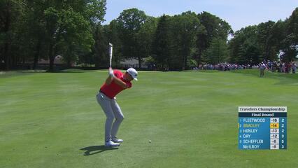 Keegan Bradley | Round 4 | 3rd hole | Shot 2 | 2025 Travelers