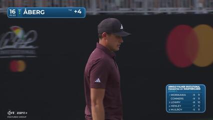 Ludvig Åberg | Round 3 | 16th hole | Shot 4 | 2025 Arnold Palmer Invitational
