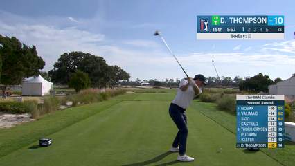 Davis Thompson | Round 2 | 15th hole | Shot 1 | 2025 The RSM Classic
