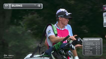 Sam Burns | Round 2 | 17th hole | Shot 2 | 2025 TOUR Championship
