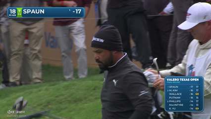 J.J. Spaun | Round 4 | 18th hole | Shot 4 | 2026 Valero