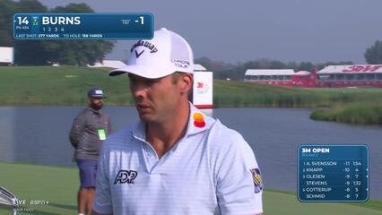 Sam Burns | Round 2 | 14th hole | Shot 2 | 2025 3M Open