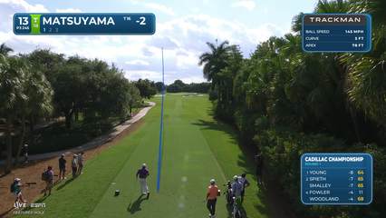 Hideki Matsuyama | Round 1 | 13th hole | Shot 1 | 2026 Cadillac