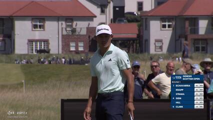 Collin Morikawa | Round 1 | 9th hole | Shot 3 | 2025 Genesis Scottish Open