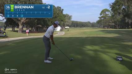 Michael Brennan | Round 2 | 14th hole | Shot 1 | 2025 The RSM Classic