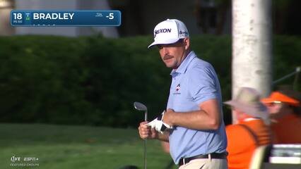 Keegan Bradley | Round 2 | 18th hole | Shot 3 | 2025 Sony Open