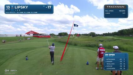 David Lipsky | Round 4 | 13th hole | Shot 1 | 2025 3M Open