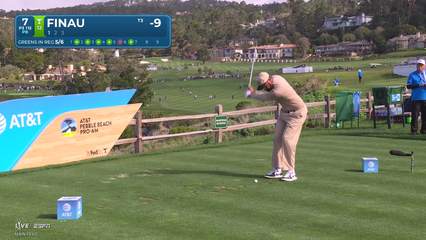 Tony Finau | Round 2 | 7th hole | Shot 1 | 2026 AT&T Pebble Beach