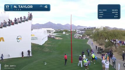 Nick Taylor | Round 2 | 17th hole | Shot 1 | 2025 WM Phoenix Open
