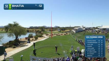 Akshay Bhatia | Round 4 | 12th hole | Shot 1 | 2026 WM Phoenix Open