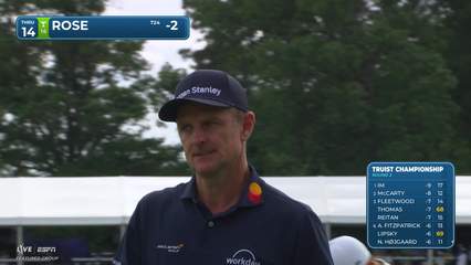 Justin Rose | Round 2 | 14th hole | Shot 4 | 2026 Truist Championship