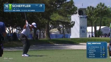 Scottie Scheffler | Round 2 | 16th hole | Shot 2 | 2026 RBC Heritage