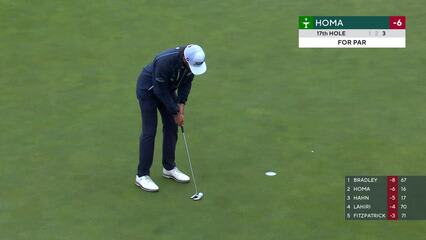 Max Homa | 2022 Wells Fargo | Round 3 | 17th hole | Shot 3