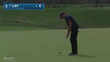 Luke List | Round 2 | 5th hole | Shot 3 | 2025 Mexico Open