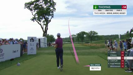 Justin Thomas | Round 4 | 15th hole | Shot 1 | 2025 Truist Championship