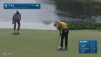 Haotong Li | Round 2 | 6th hole | Shot 4 | 2025 3M Open