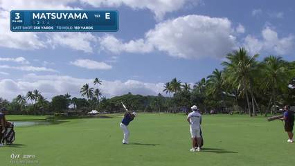 Hideki Matsuyama | Round 1 | 3rd hole | Shot 2 | 2026 Sony Open