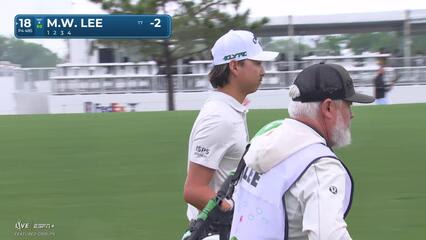 Min Woo Lee | Round 1 | 18th hole | Shot 2 | 2025 Houston Open