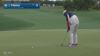 Tony Finau | Round 3 | 10th hole | Shot 4 | 2025 Valero